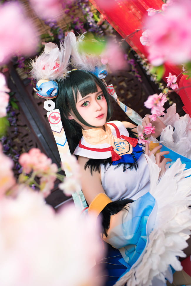 【cos正片】#花鸟卷##闲池荷香#