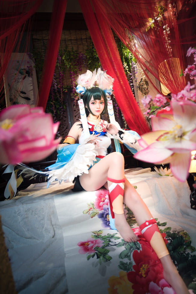 【cos正片】#花鸟卷##闲池荷香#