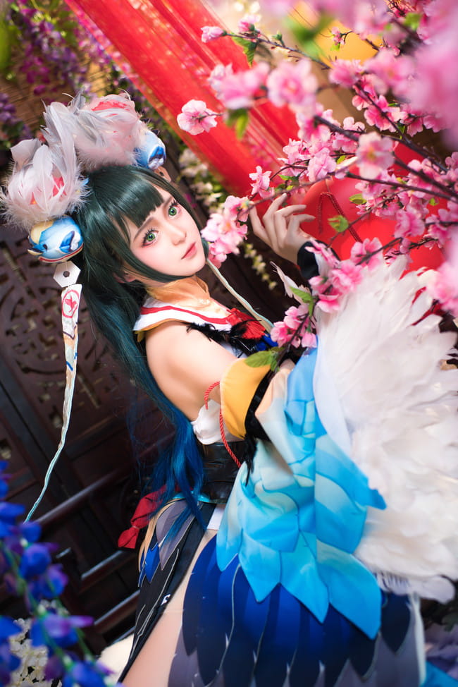 【cos正片】#花鸟卷##闲池荷香#