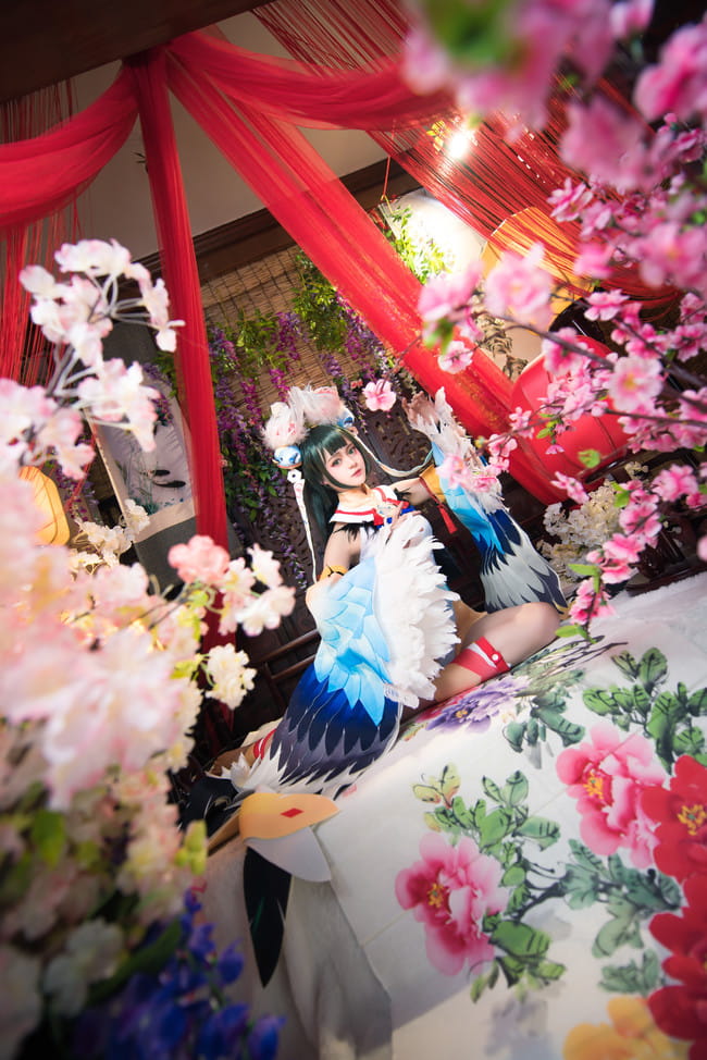 【cos正片】#花鸟卷##闲池荷香#