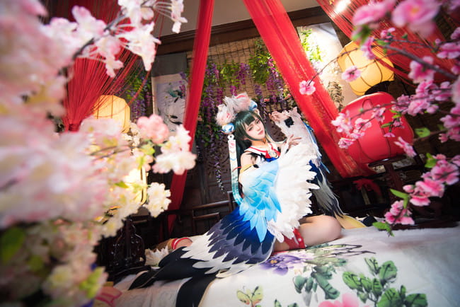 【cos正片】#花鸟卷##闲池荷香#