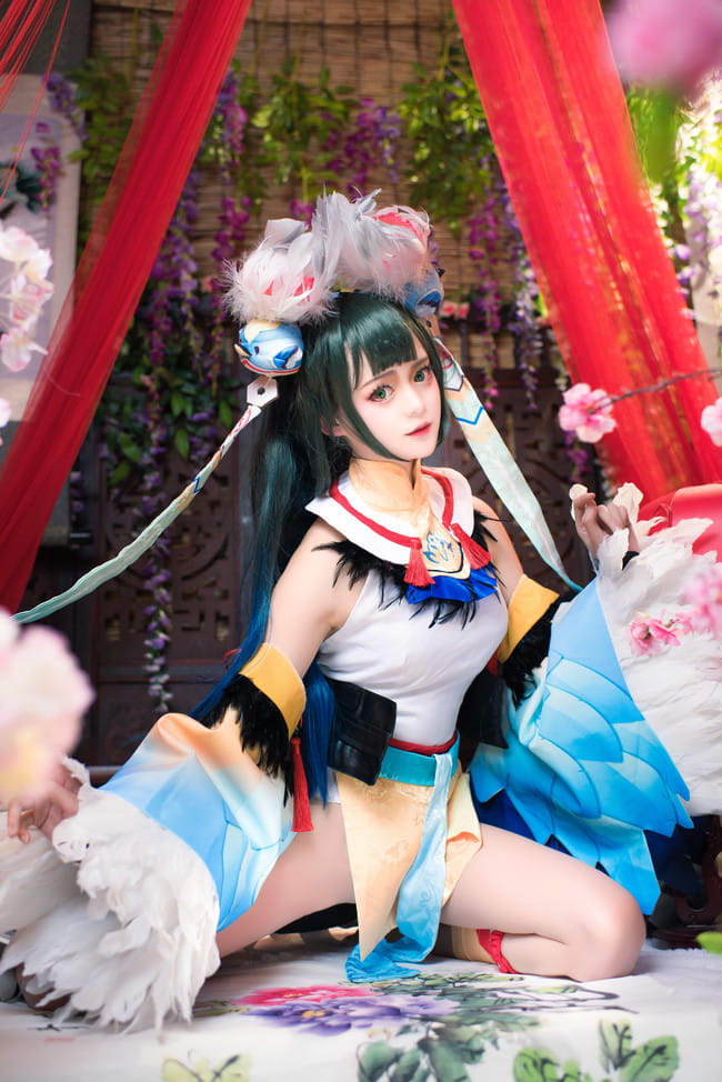 【cos正片】#花鸟卷##闲池荷香#