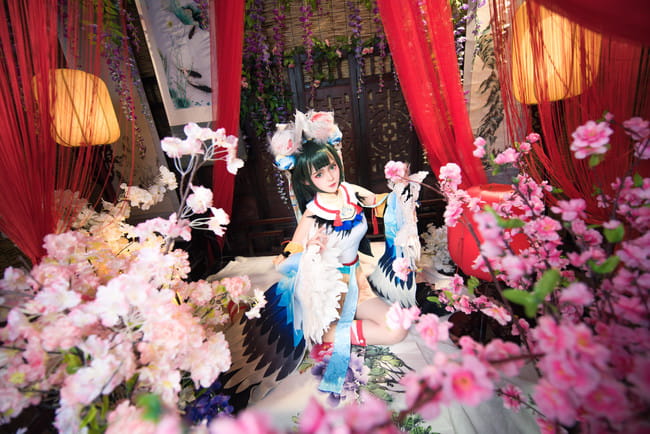 【cos正片】#花鸟卷##闲池荷香#