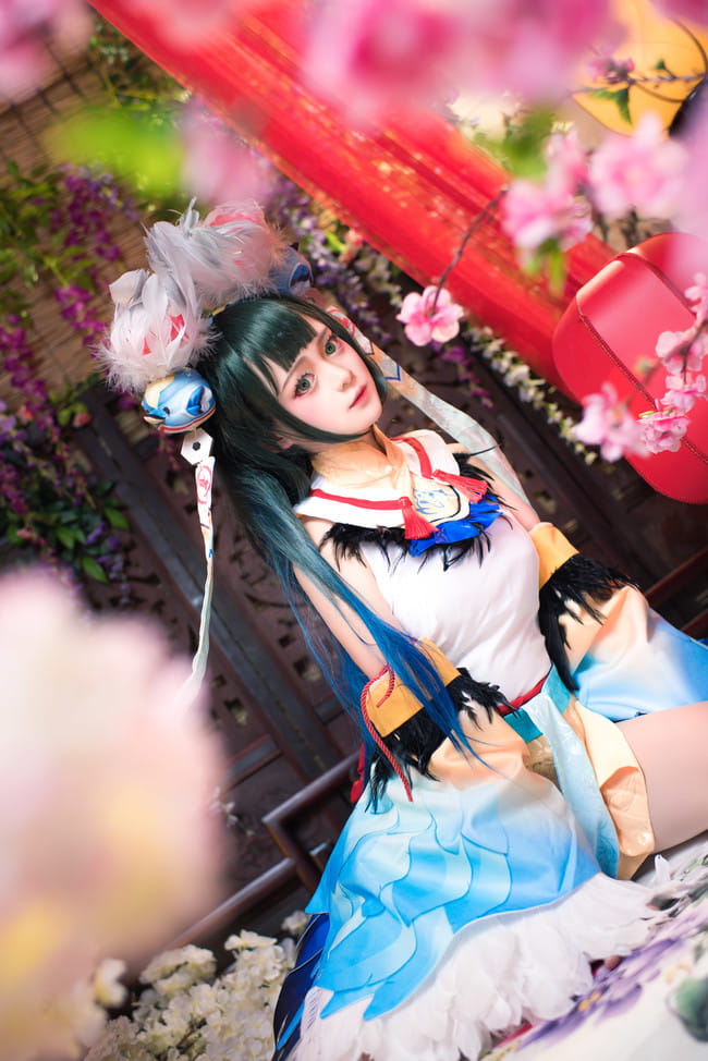 【cos正片】#花鸟卷##闲池荷香#