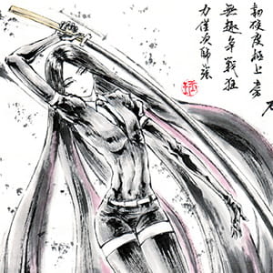 轴 是因为有梦想 二次元女生头像