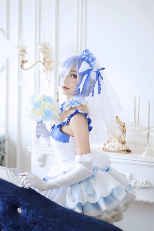 Re:从零开始的异界生活 花嫁蕾姆 cosplay图片