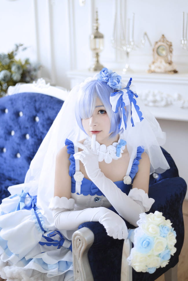 Re:从零开始的异界生活 花嫁蕾姆 cosplay图片