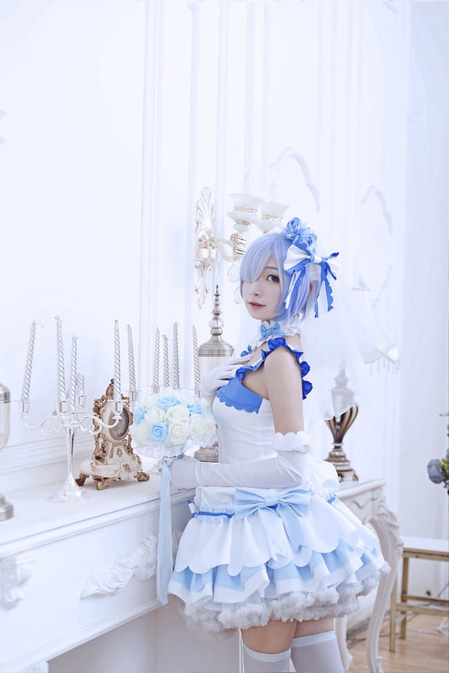 Re:从零开始的异界生活 花嫁蕾姆 cosplay图片