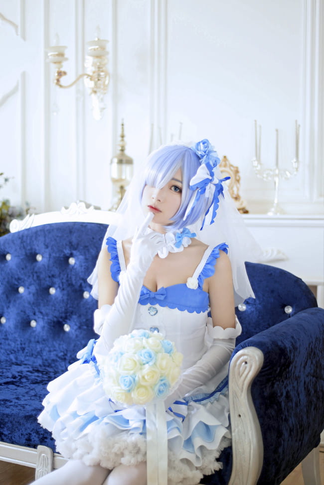 Re:从零开始的异界生活 花嫁蕾姆 cosplay图片