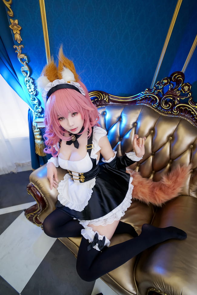 Fate/Extra 玉藻前女仆 cosplay图片