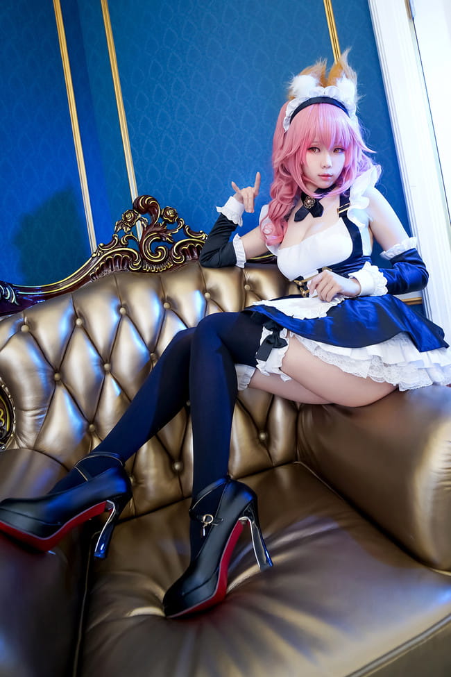 Fate/Extra 玉藻前女仆 cosplay图片