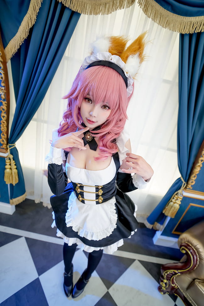 Fate/Extra 玉藻前女仆 cosplay图片