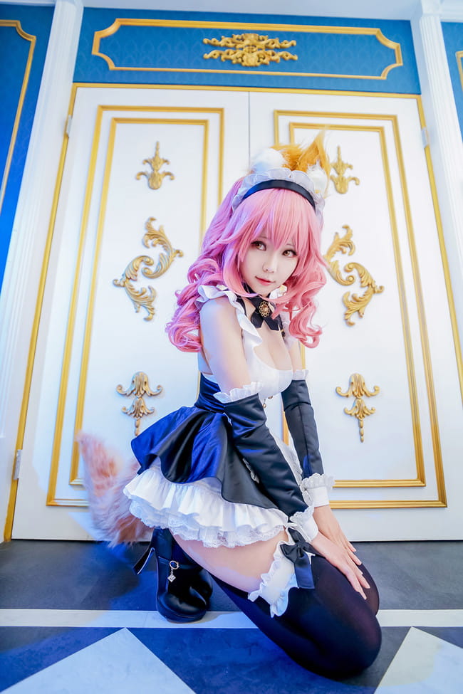 Fate/Extra 玉藻前女仆 cosplay图片