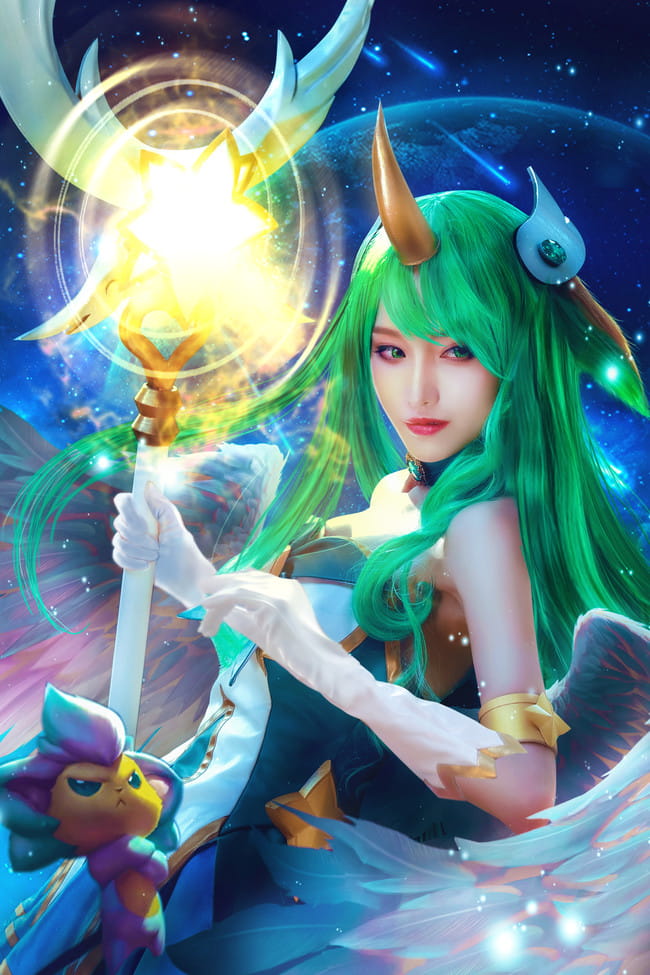 cos正片 英雄联盟 魔法少女 星之守护者 索拉卡cos