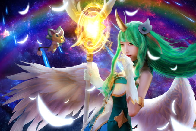 cos正片 英雄联盟 魔法少女 星之守护者 索拉卡cos