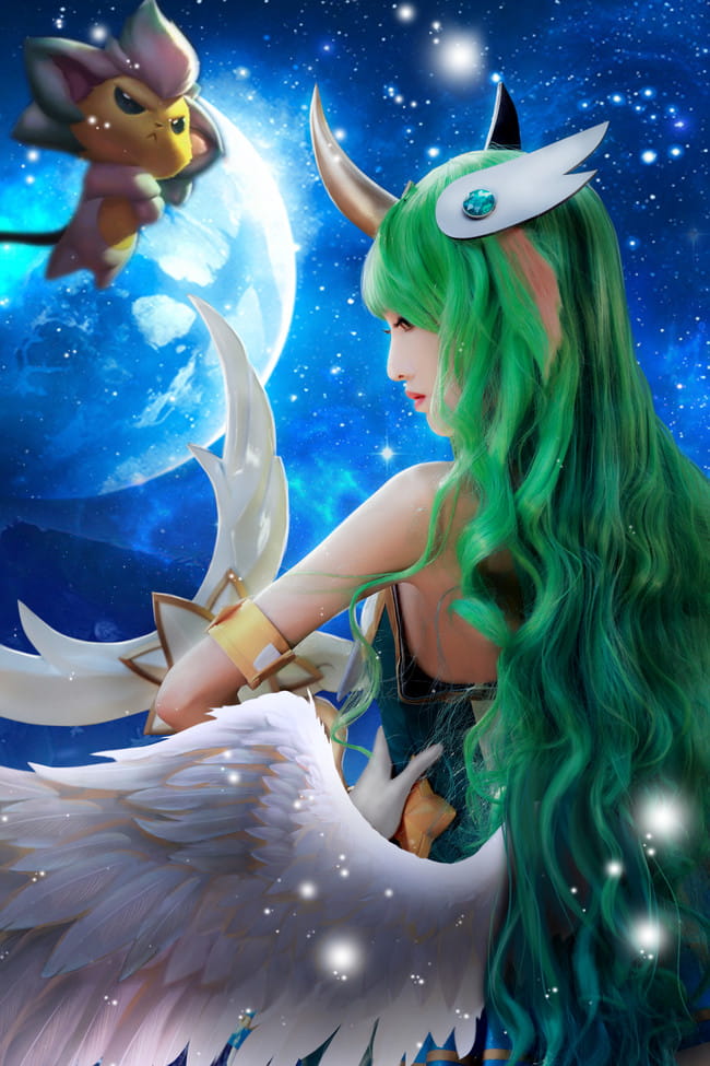 cos正片 英雄联盟 魔法少女 星之守护者 索拉卡cos