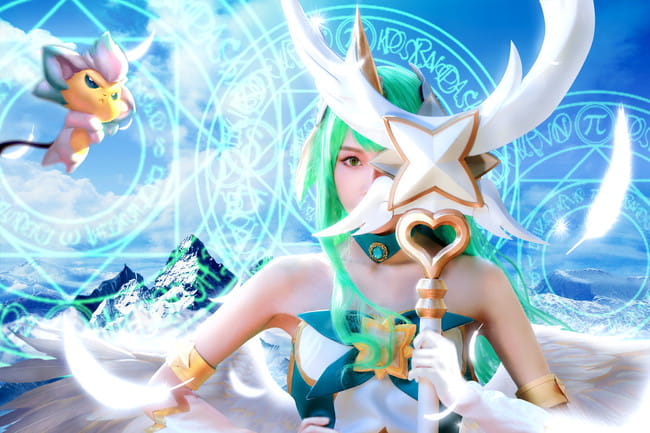 cos正片 英雄联盟 魔法少女 星之守护者 索拉卡cos
