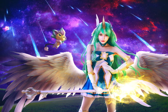 cos正片 英雄联盟 魔法少女 星之守护者 索拉卡cos