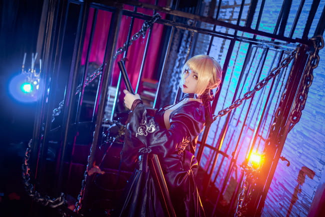 Fate/Grand Order 黑saber cosplay