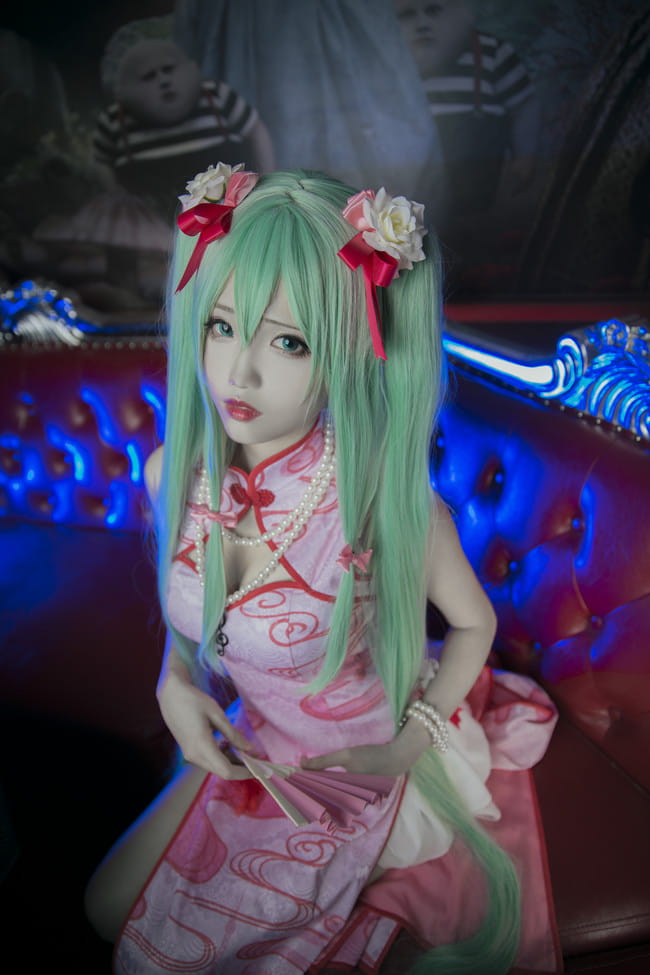 miku 旗袍百乐门歌女 cosplay