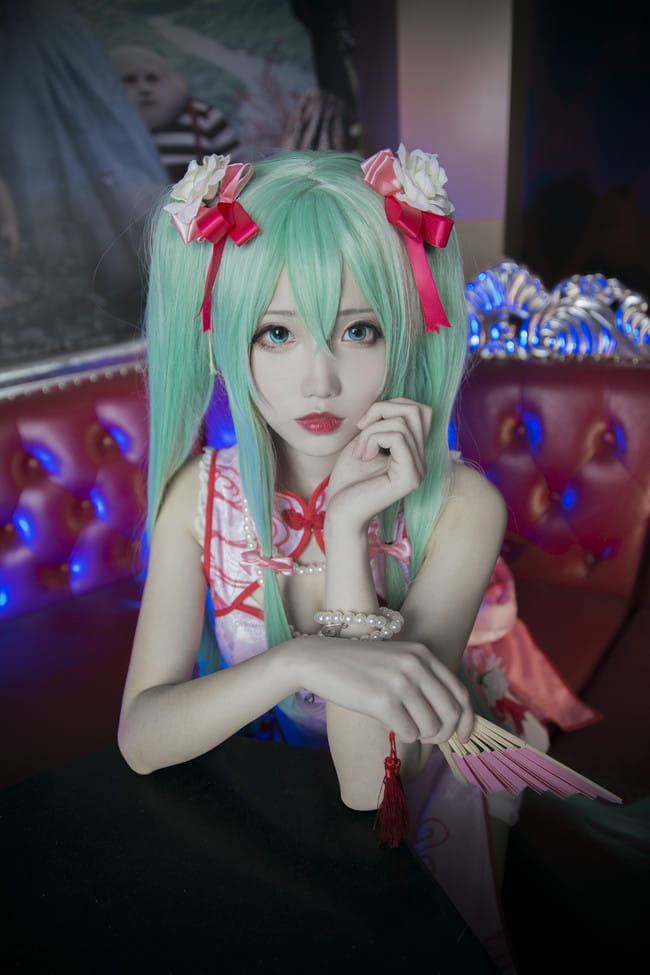 miku 旗袍百乐门歌女 cosplay