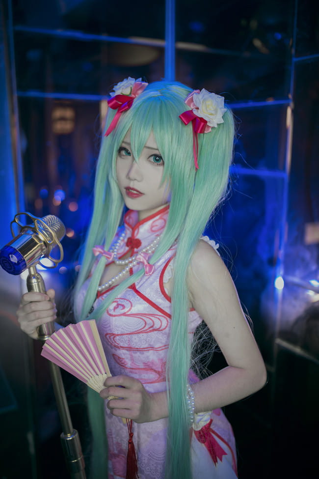 miku 旗袍百乐门歌女 cosplay