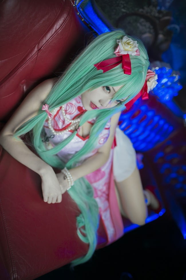 miku 旗袍百乐门歌女 cosplay