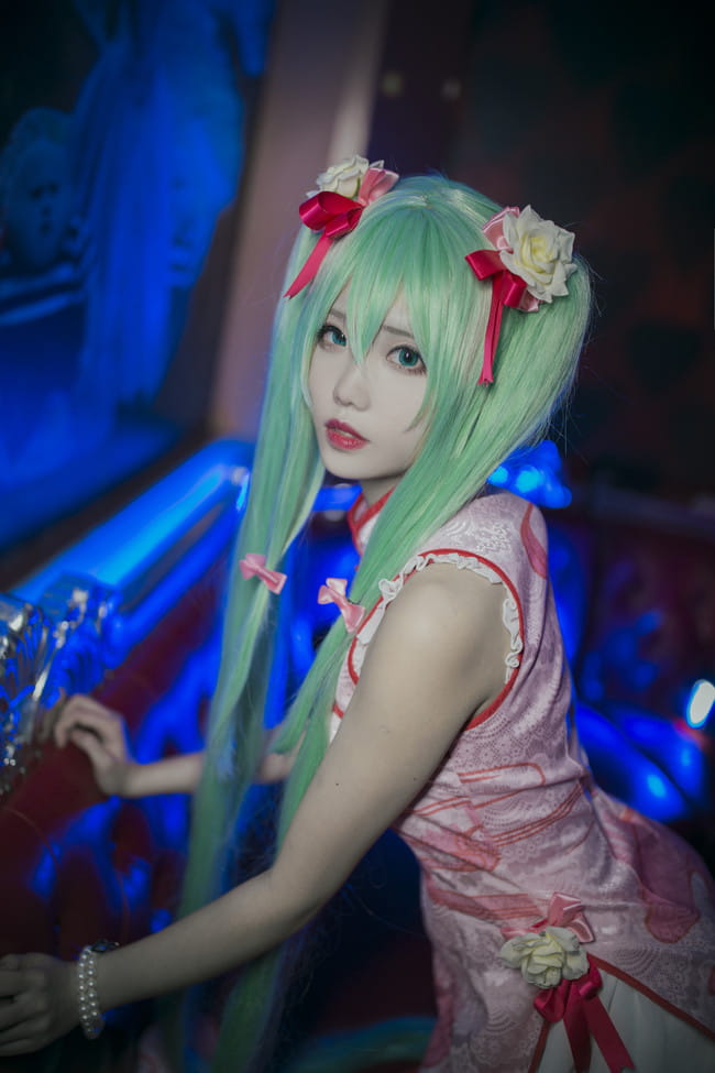 miku 旗袍百乐门歌女 cosplay