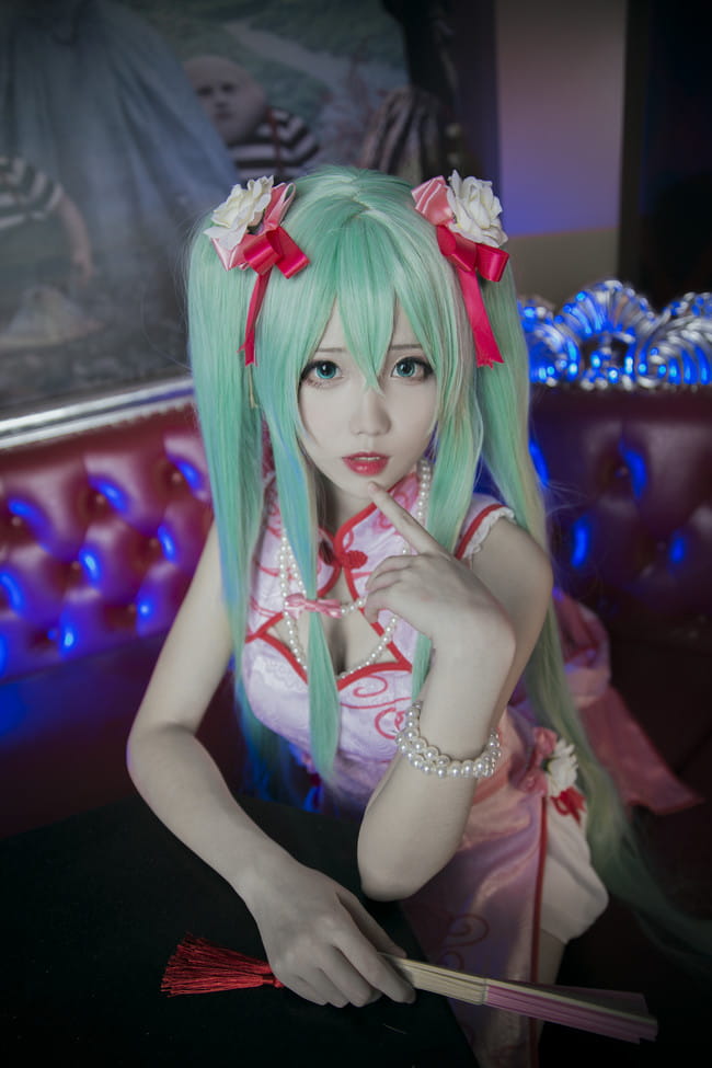 miku 旗袍百乐门歌女 cosplay