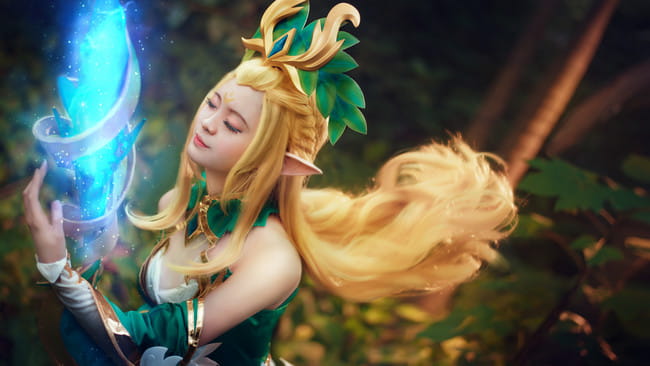 王者荣耀 王昭君 精灵公主 cosplay(1)