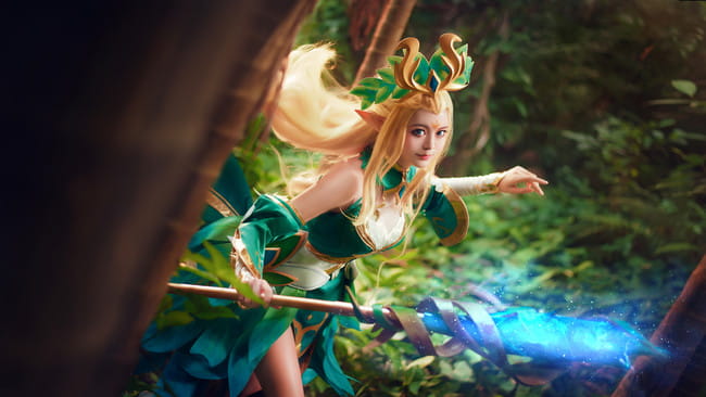 王者荣耀 王昭君 精灵公主 cosplay(1)