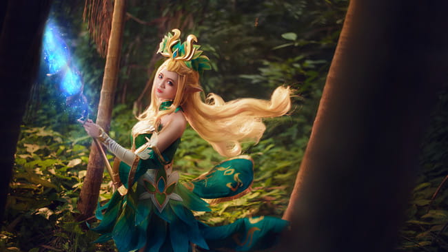 王者荣耀 王昭君 精灵公主 cosplay(1)