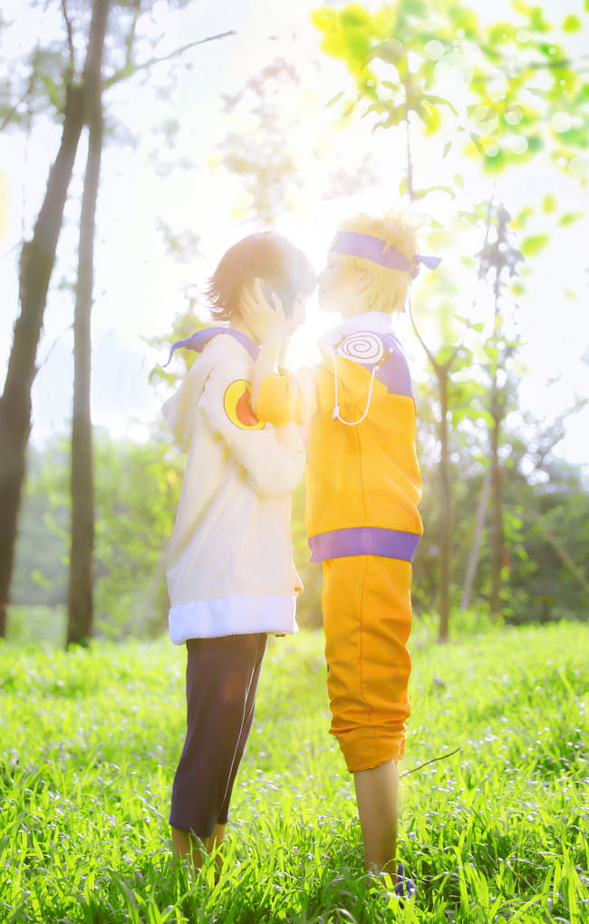 火影忍者 日向雏田漩涡鸣人cosplay图片(1)