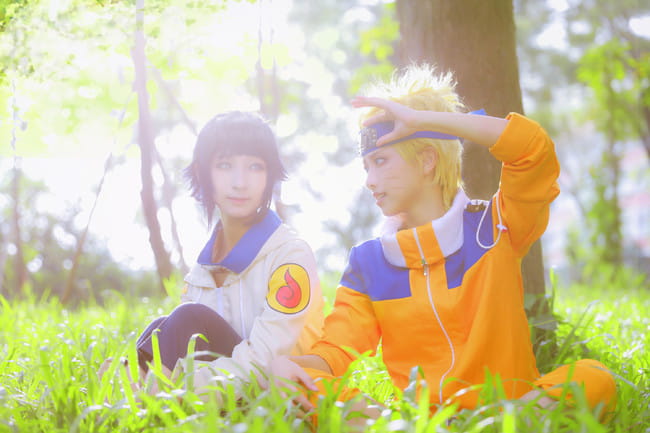 火影忍者 日向雏田漩涡鸣人cosplay图片(1)
