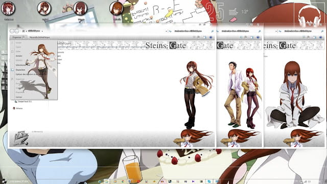 Windows 7主题 命运石之门 萌化主题