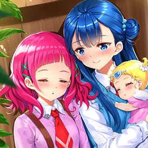 星星打扮好了都在下山  二次元女生头像