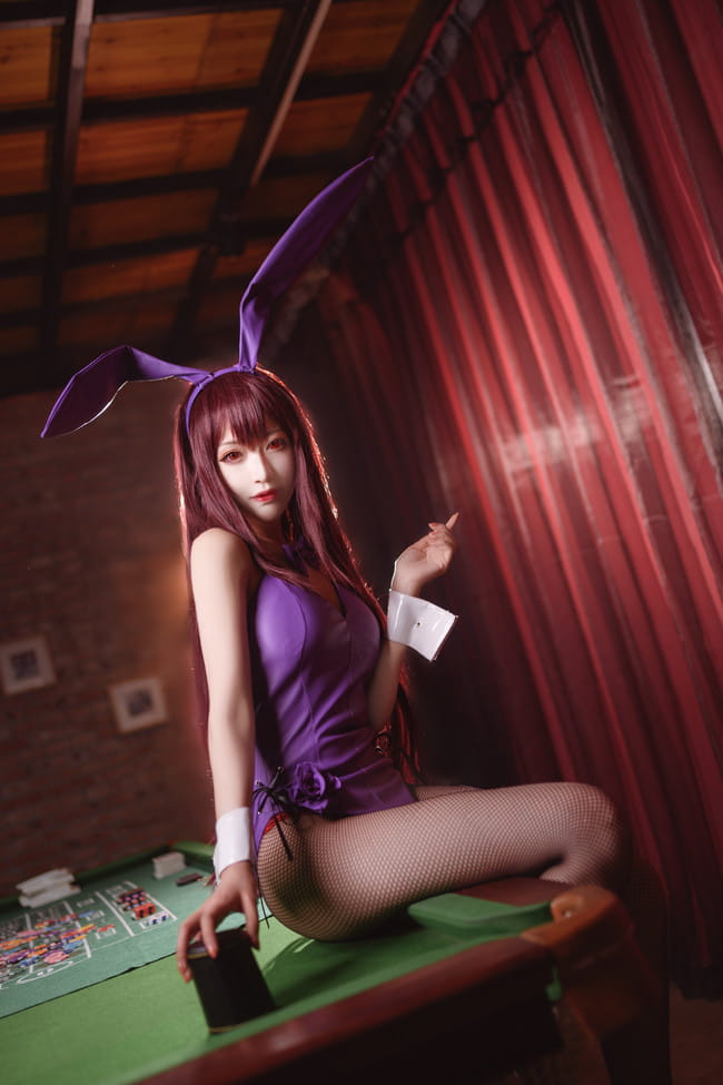Fate/Grand Order 兔女郎斯卡哈 cosplay图片