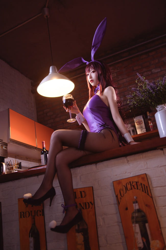 Fate/Grand Order 兔女郎斯卡哈 cosplay图片