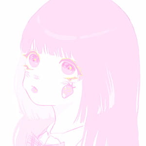 想到你就超级开心呢 二次元女生头像