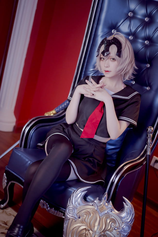 Fate/Grand Order 黑白贞德X放课后的制服 cosplay