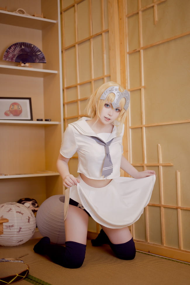 Fate/Grand Order 黑白贞德X放课后的制服 cosplay