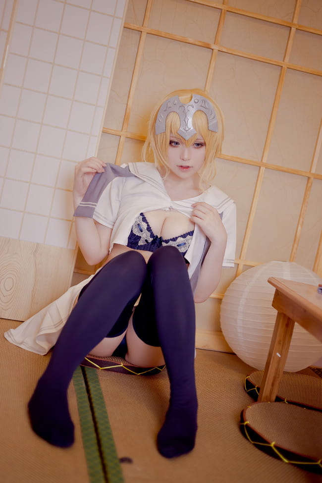 Fate/Grand Order 黑白贞德X放课后的制服 cosplay