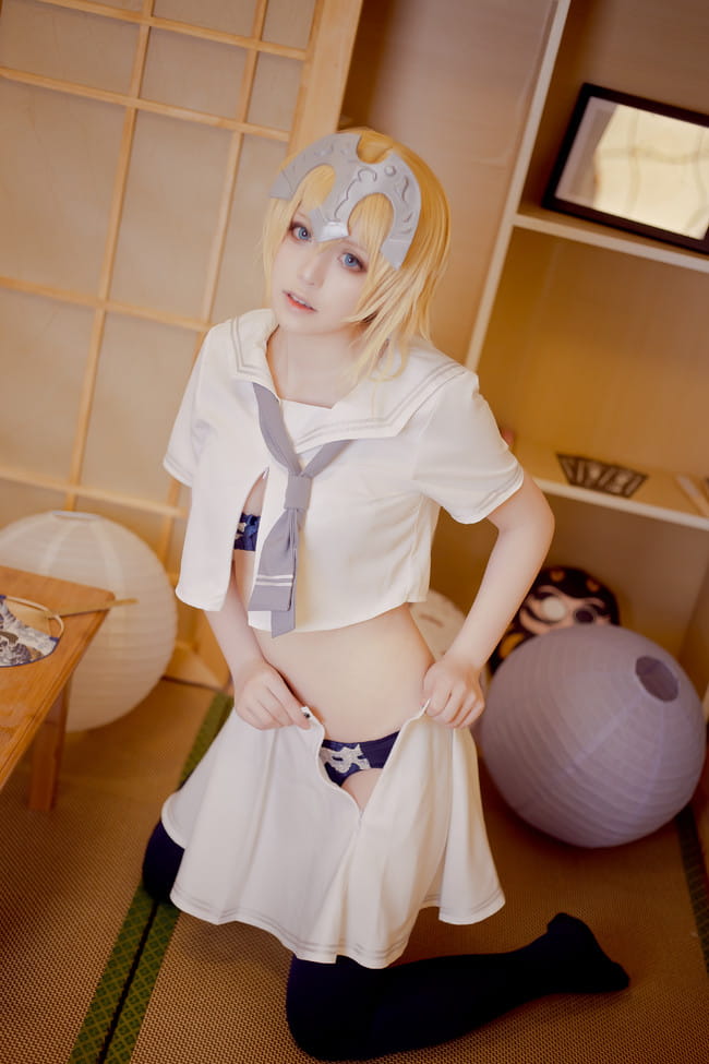 Fate/Grand Order 黑白贞德X放课后的制服 cosplay