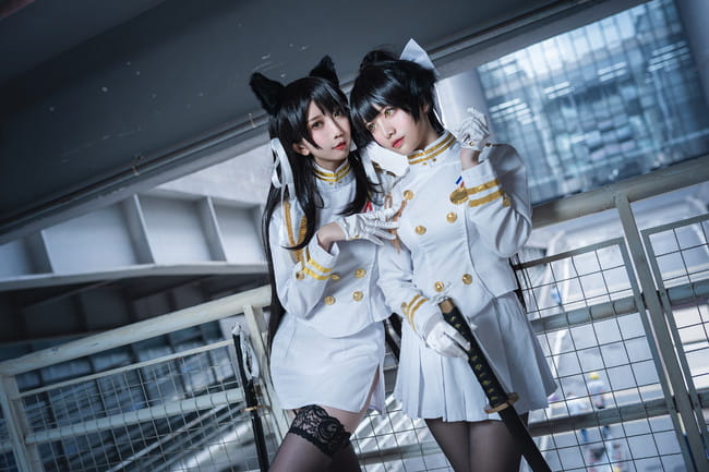 碧蓝航线 高雄&爱宕 cosplay图片