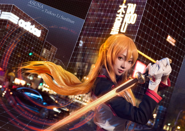 刀剑神域 亚丝娜 cosplay图片