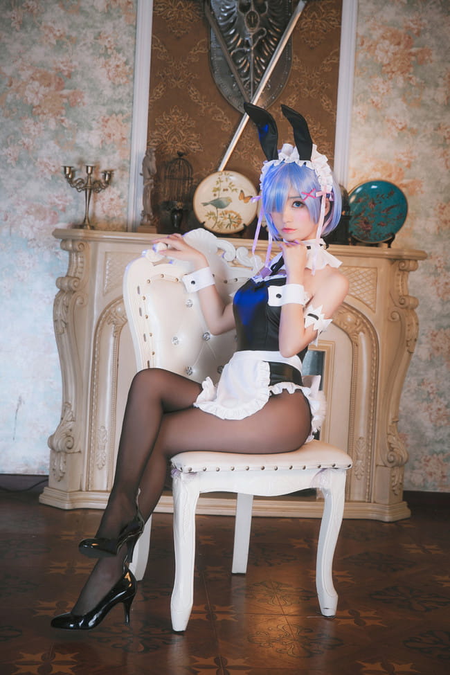 Re:从零开始的异世界生活 兔女郎拉姆蕾姆 cosplay图片