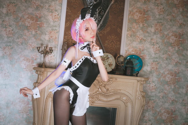 Re:从零开始的异世界生活 兔女郎拉姆蕾姆 cosplay图片
