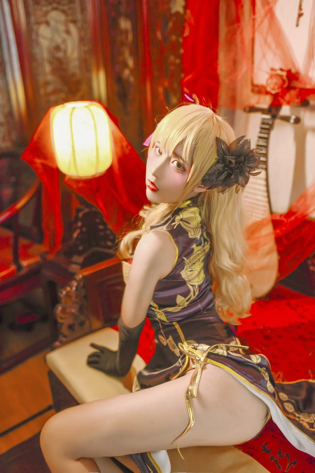 幻想金瓶梅金莲旗袍 cosplay