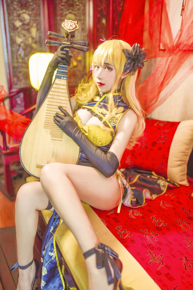 幻想金瓶梅金莲旗袍 cosplay