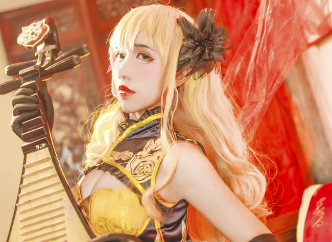 幻想金瓶梅金莲旗袍 cosplay